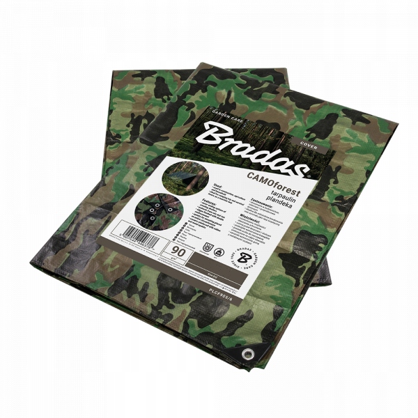 PLANDEKA KAMUFLAŻOWA 3X3M WZMACNIANA PLANDEKI TARP
