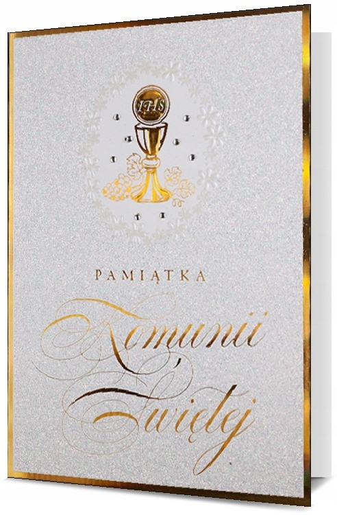 

Na Komunię Pamiątka Kartka urocza H1781