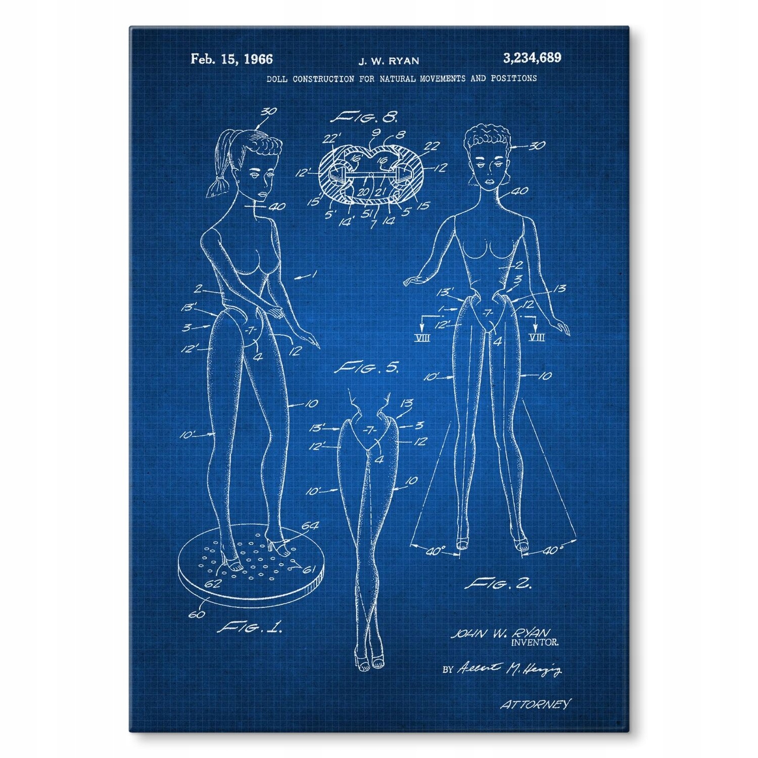 Kovový plakát Barbie Doll Tech Dárek 30 x 42 cm