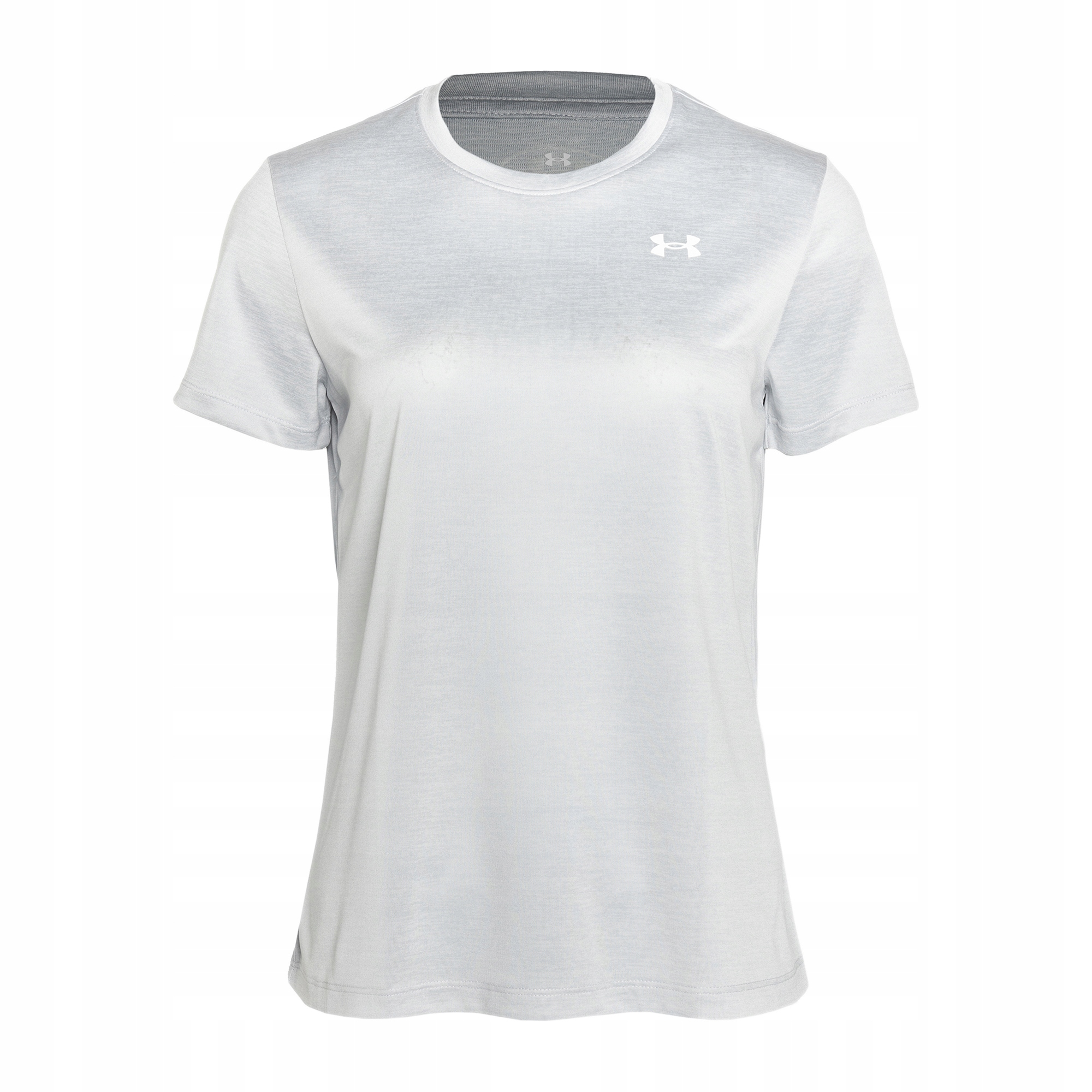 Koszulka treningowa damska Under Armour Tech C-Twist halo gray/white M
