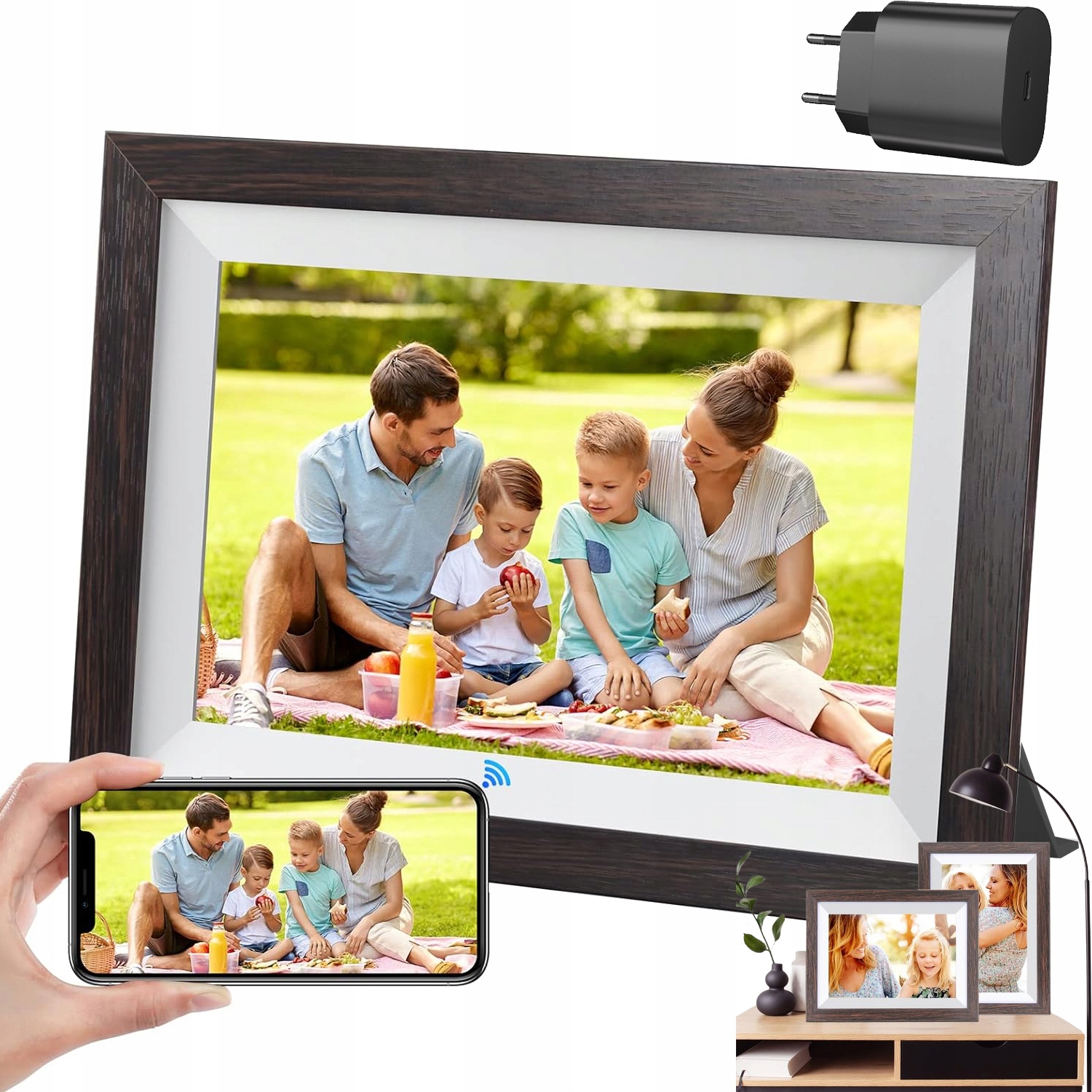 Dotykový Digitální Inteligentní Rámeček Pro Fotografie 10,1'' Automatické Otáčení