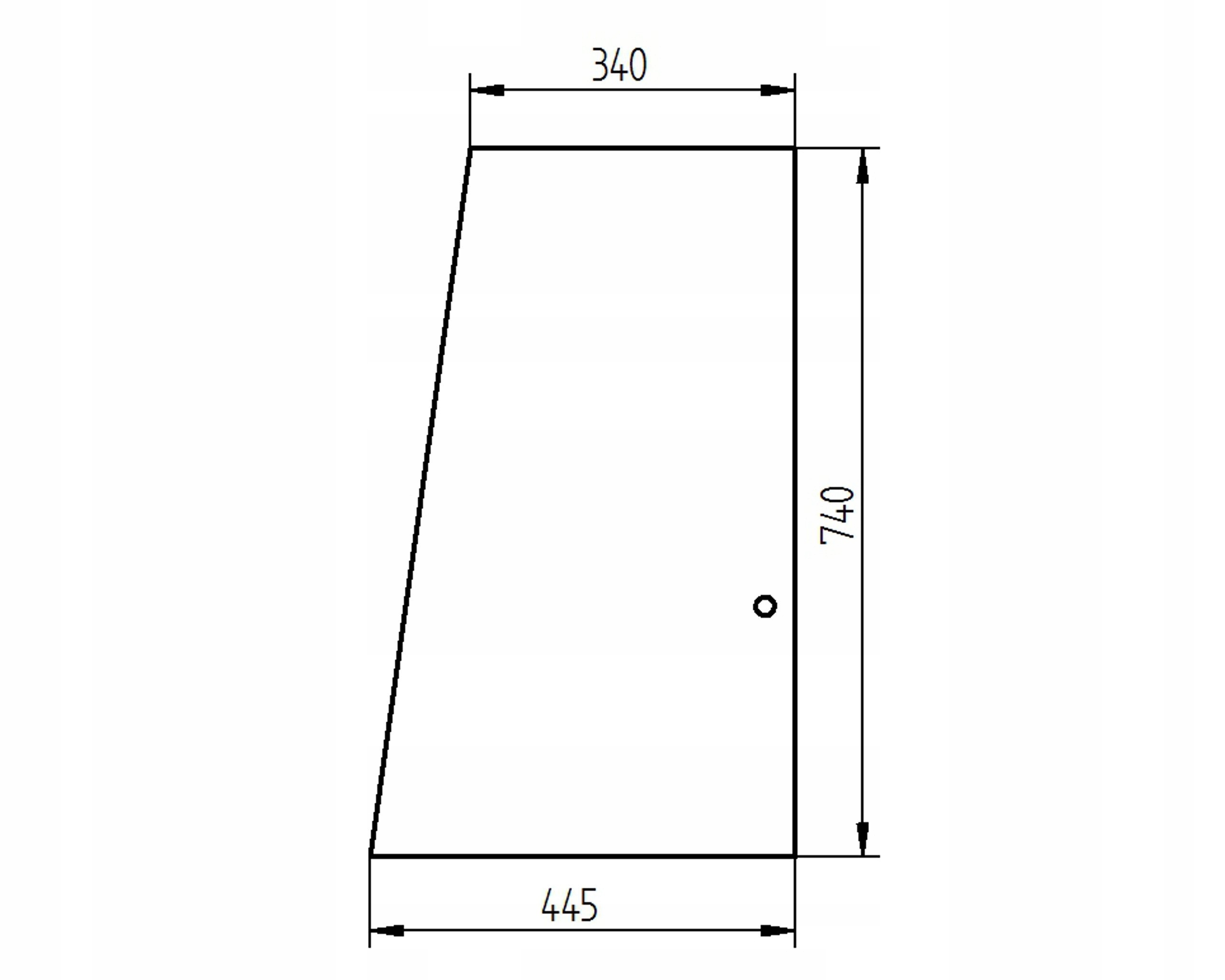 čelní sklo pro traktor Fendt boční F281505350011