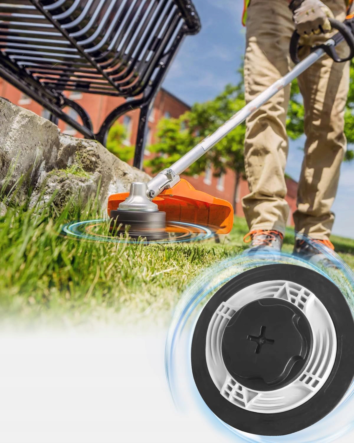 GŁOWICA DO STIHL M8 1,25LH FS38 40 45 50 FSE81 GŁOWICA KOSY SPALINOWEJ Marka bez marki