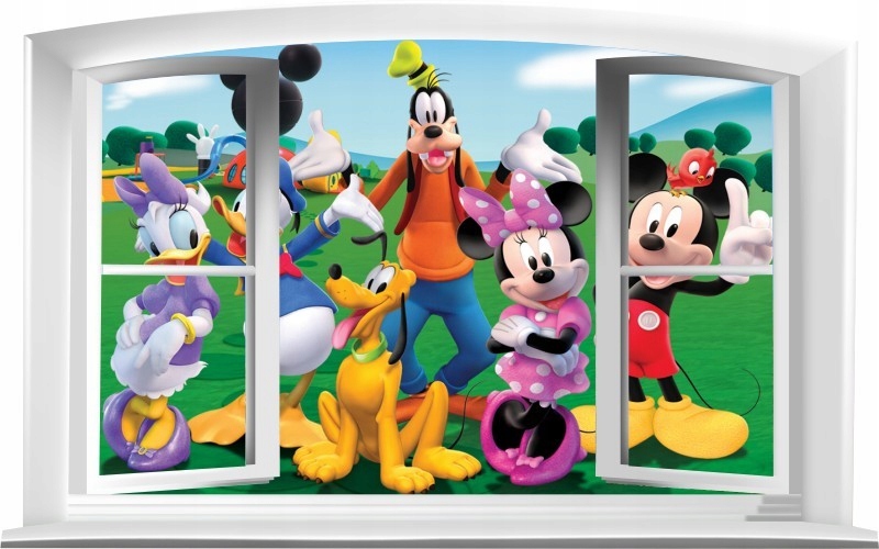 

Naklejki Na Ścianę Okno 3D Myszka Miki Donald