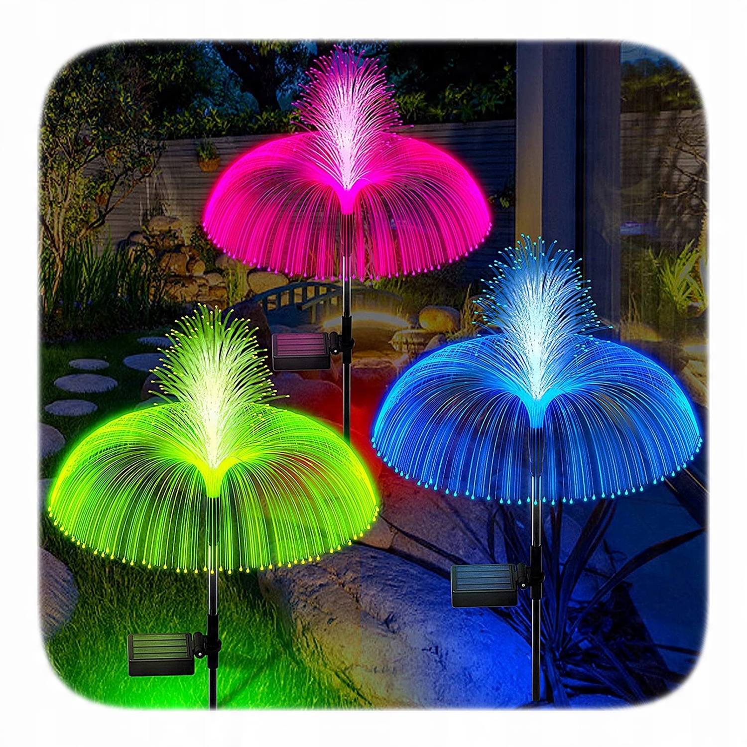 

2SZT Girlanda Lampa Ogrodowa Solarna Meduza Lampka