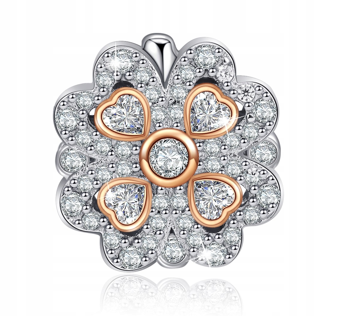 2 x Charms Jetel Přívěsek Charms Lucky Stříbro 925