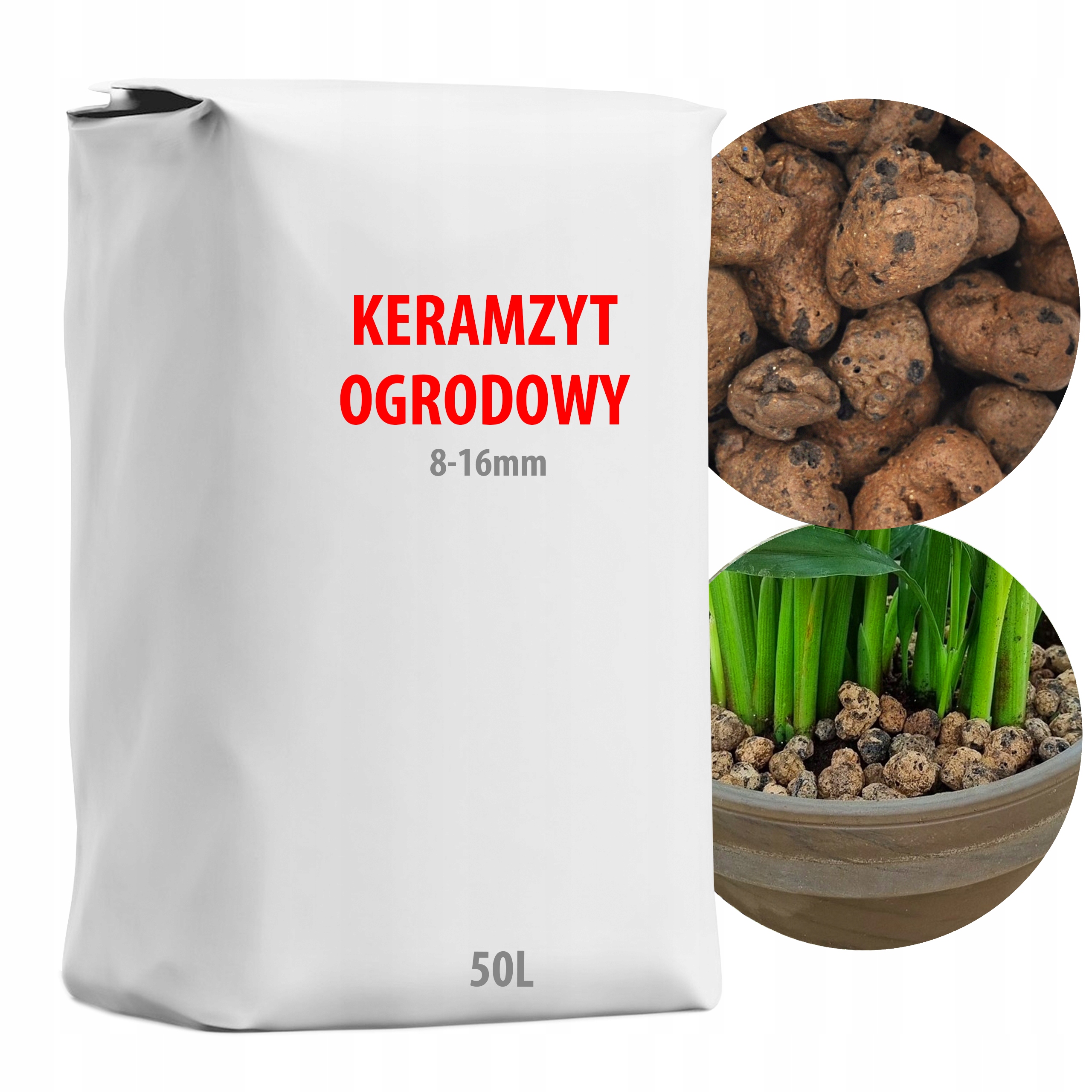 

Keramzyt Ogrodniczy Ceramiczny Liapor Drenaż 50L