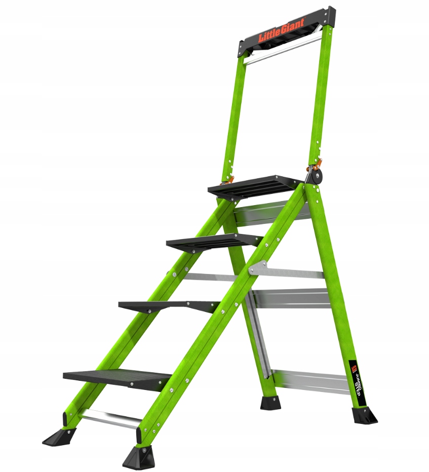 Žebřík platforma ze skleněných vláken Little Giant Jumbo Step Pro 4 stupně