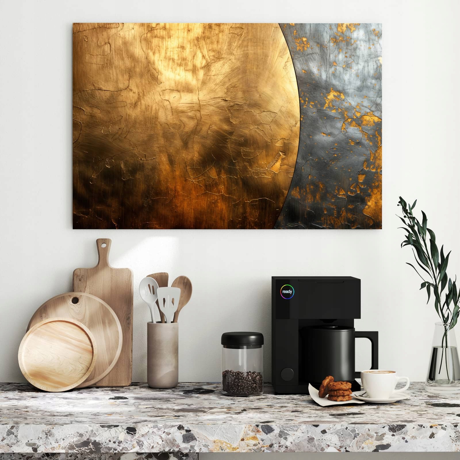 Magnetická tabule Kovové Textura 90 × 60 cm