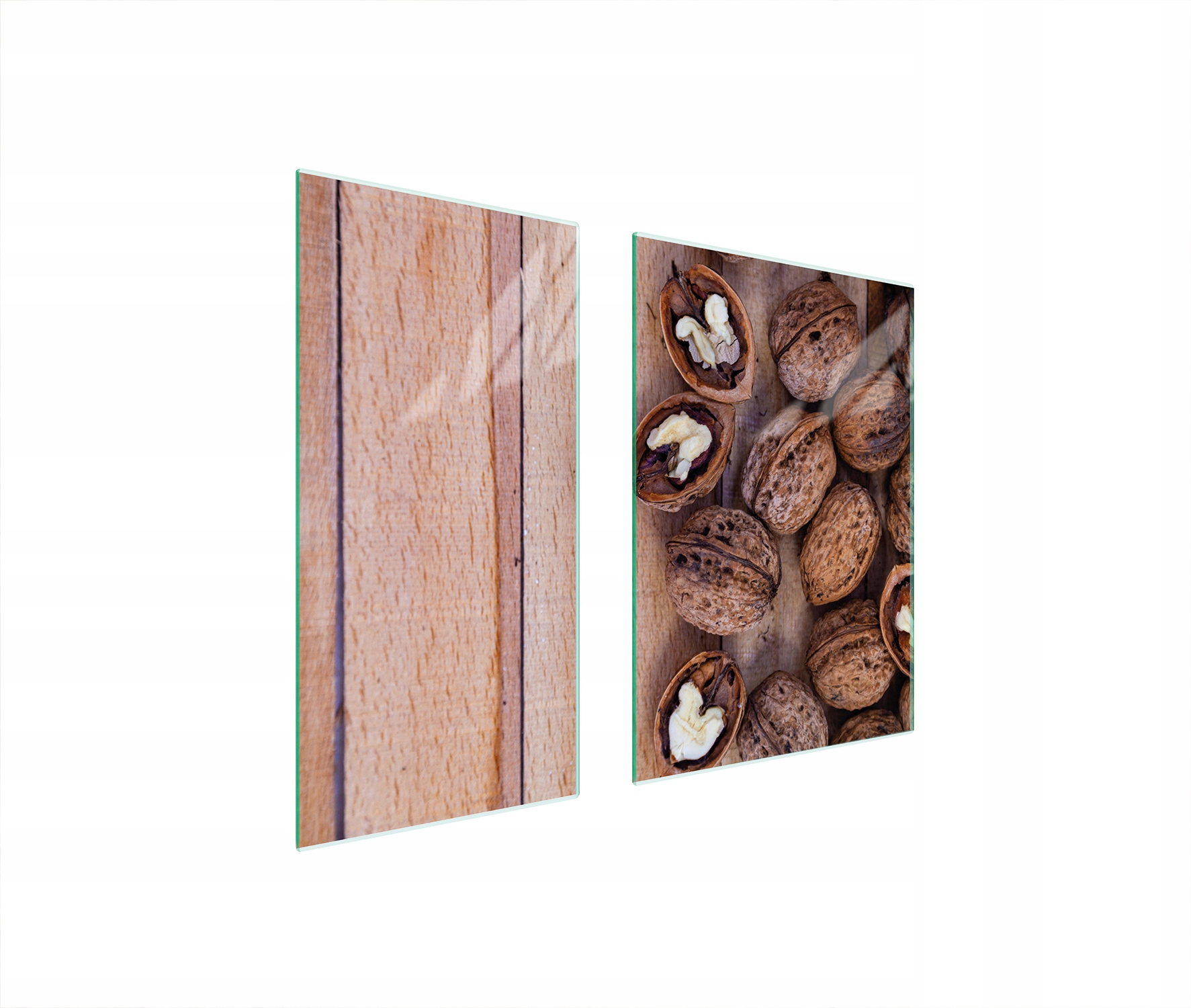 Skleněná Ochranná Deska 75x52 Ořechy Tvrzené Sklo