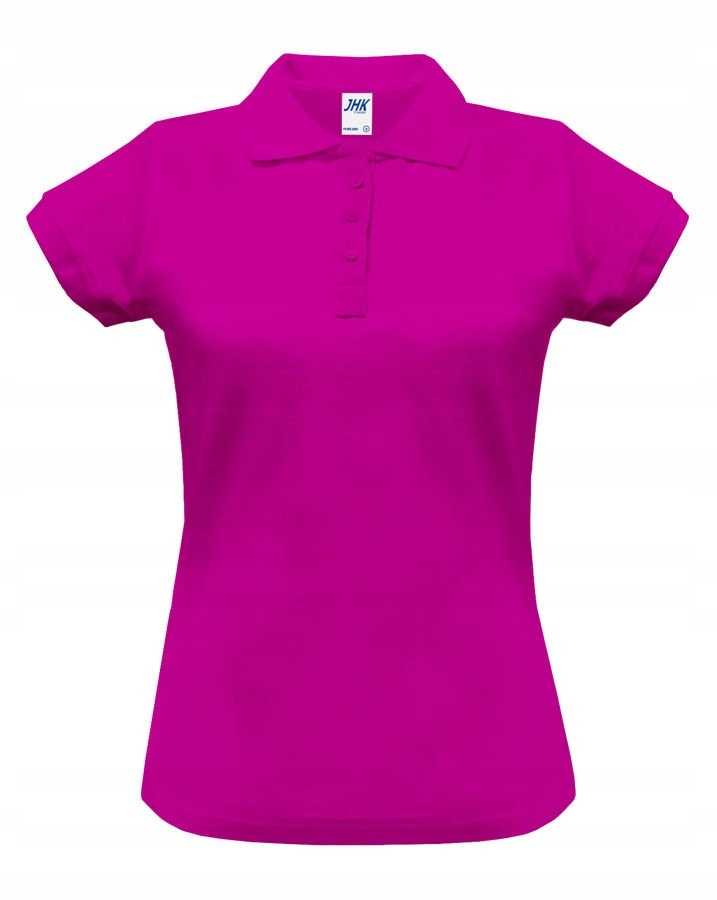 Polówka damska polo REGULAR JHK fuksja XL Model POLO REGULAR