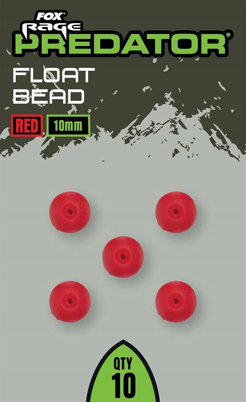 Fox Rage Koraliki Red Float Bead 10 mm 10 szt