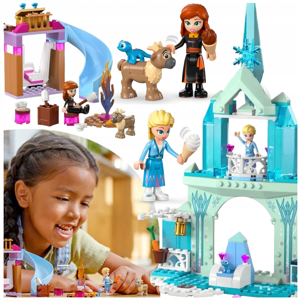Lego stavebnice Elsin Ledové království hrad Ledové království Anna Swen Bruni 43238