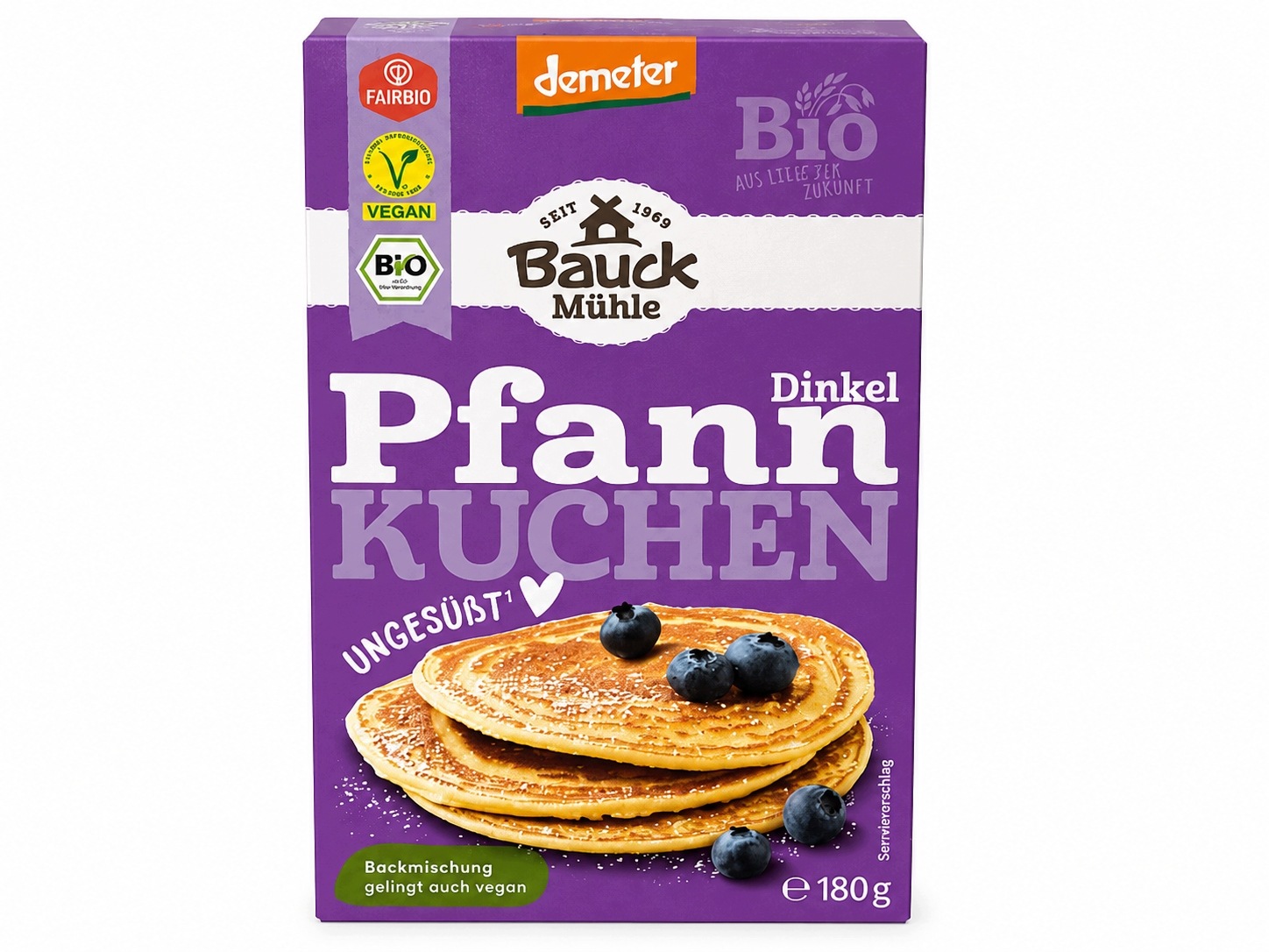 Bauck Mühle Bio Keverék Tönkölybúza szeletekhez Cukormentes 180 g