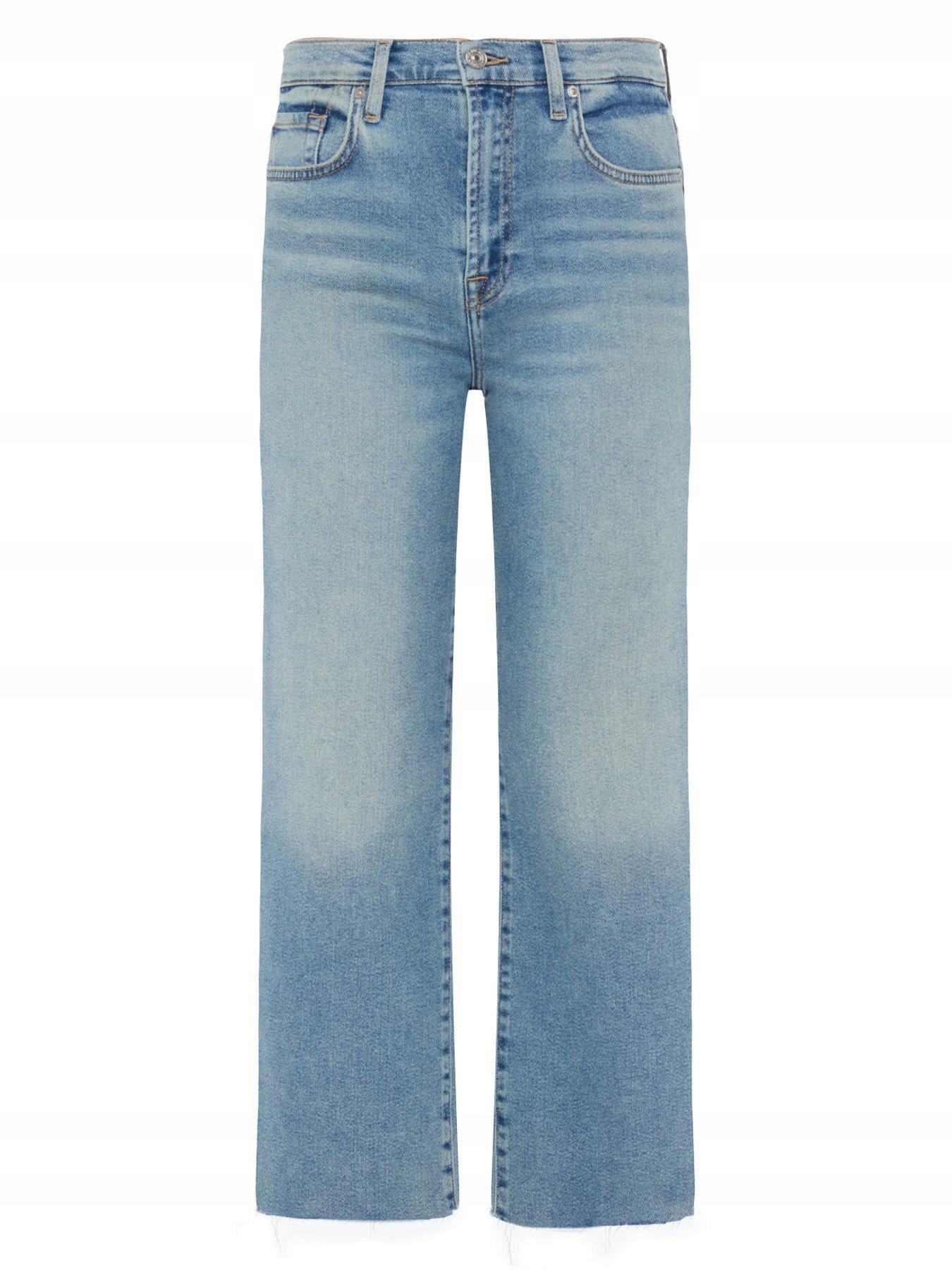 7 For All Mankind Džíny Se Surovou Povrchovou Úpravou JSWJ1200AU 28