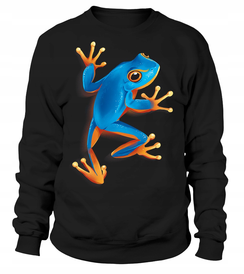 Pánská Mikina Blue Tree Frog XL Černá Pro něj Chlapa Manžela Chlapa