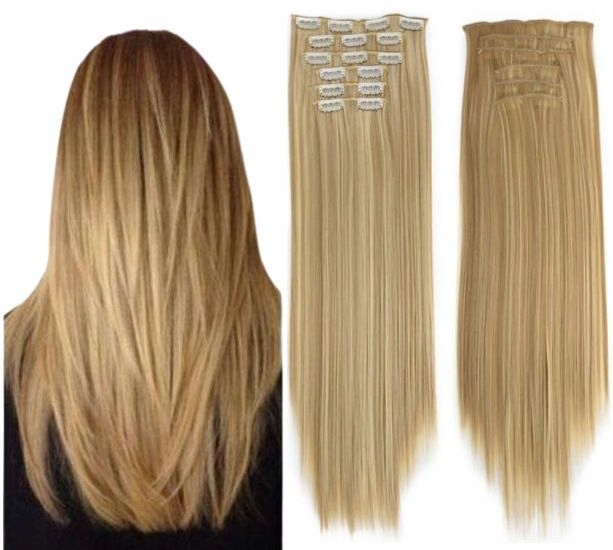 

clip in doczepiane włosy 60cm jak Naturalne