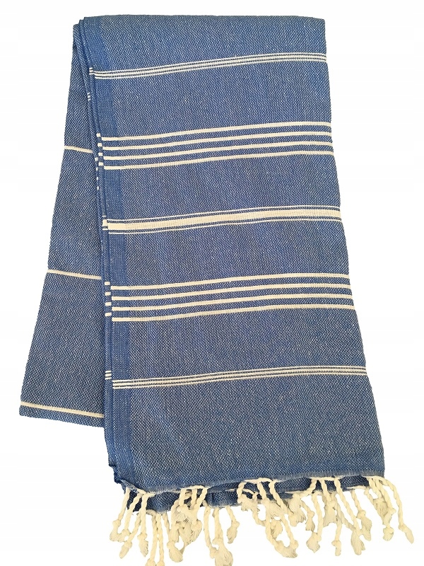 

Ręcznik Sułtan hammam do sauny 100x180 c.niebieski