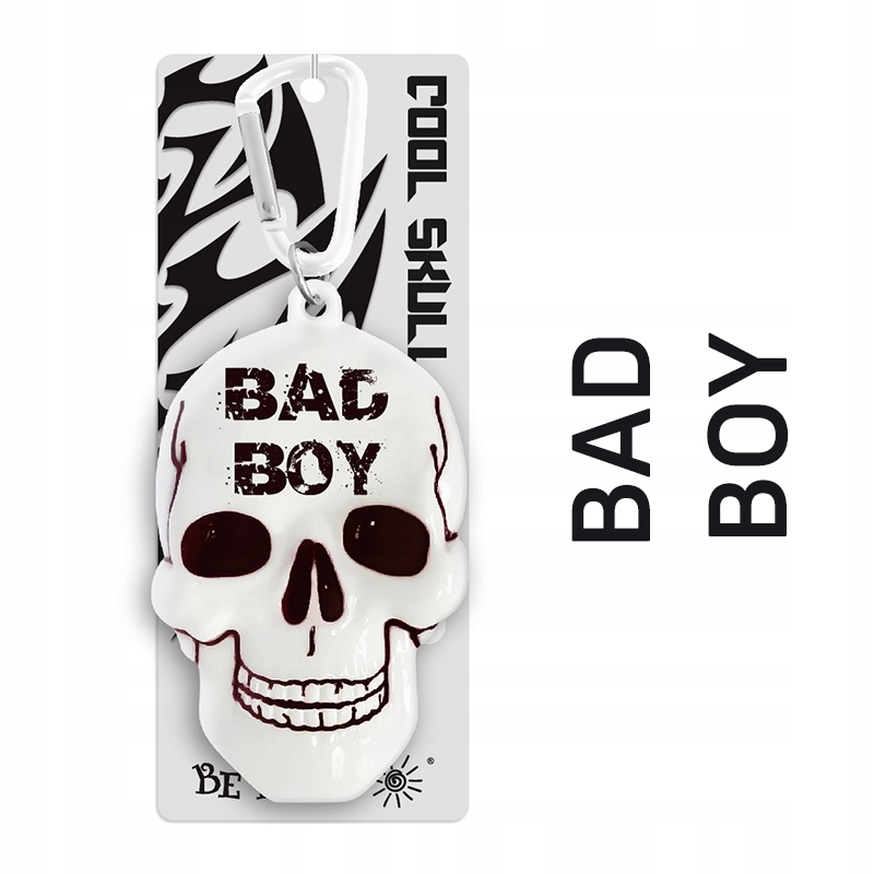 

Brelok do kluczy Bad boy, biały