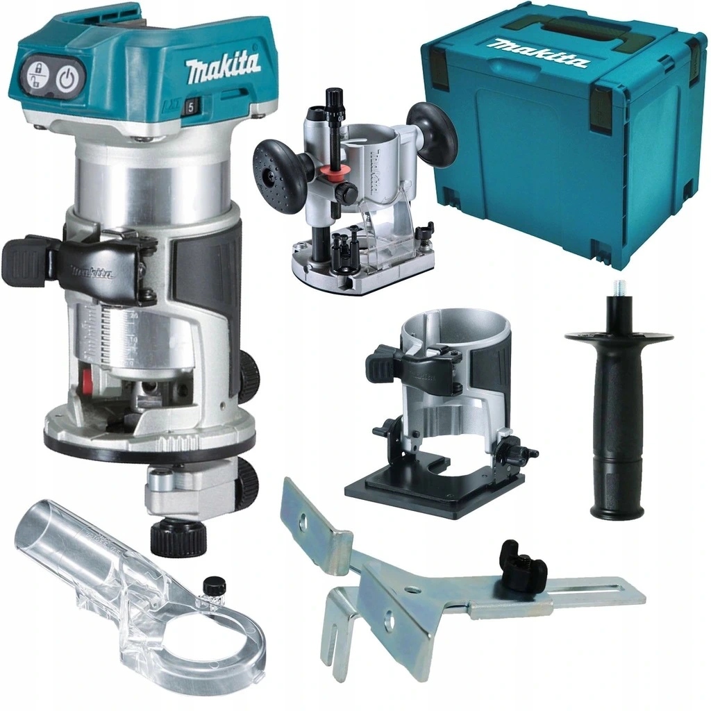 

Makita DRT50ZJX2 Frezarka Aku 18V stoliki Makpac