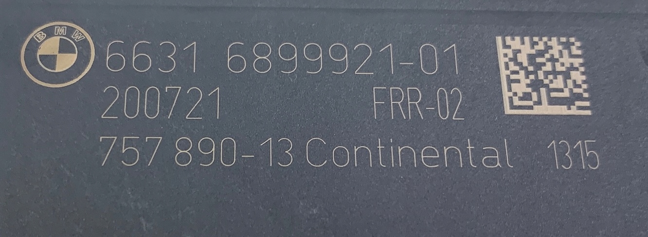 BMW G30 G31 PHANTOM GHOST RADAR DISTRONIC ACC 6899921
