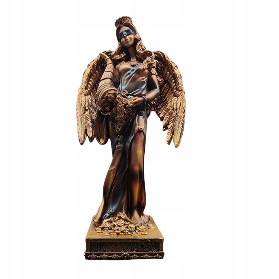 Socha bohyně Tyche Štěstí Bohatství Úspěch osudu do kanceláře domu obývacího pokoje