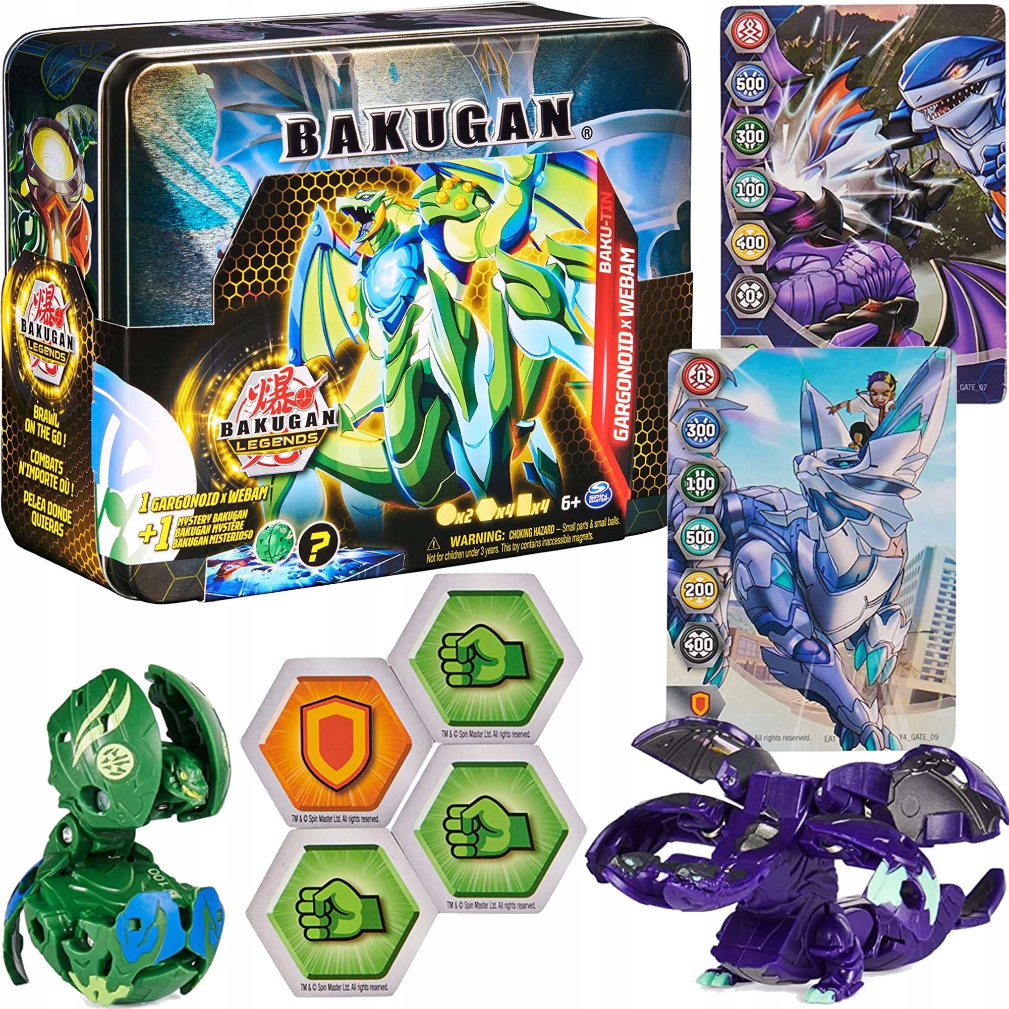 Bakugan Baku-Tin With Special Attack Mantid, Customizable, Spinning Action  Figure And Toy