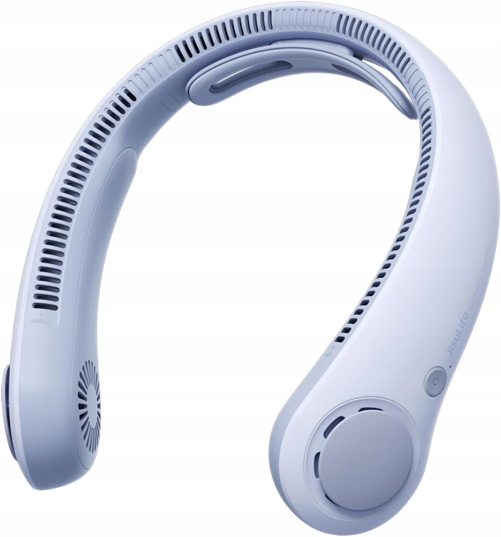 Bezlopatkový ventilátor 5000 mAh Usb 5 Rychlosti Tichý Modrý