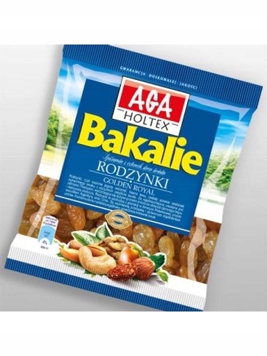 Levně 8x Aga Holtex Rozinky Golden Royal 80g Bakalie