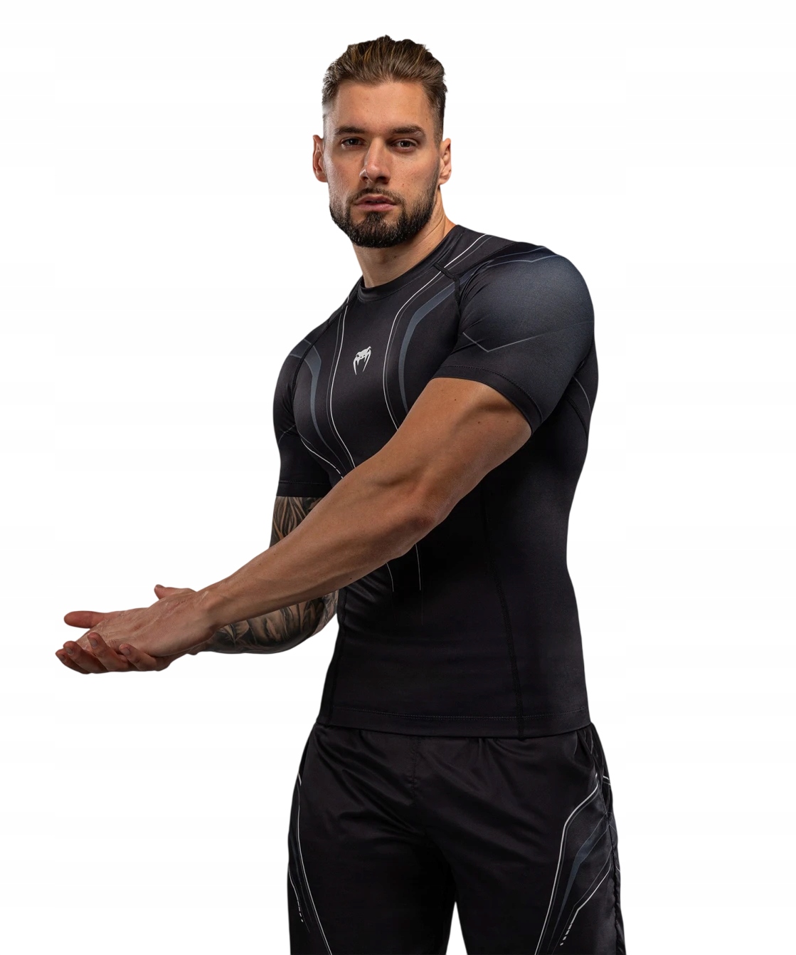 rashguard koszulka venum streamline L Czarny/biały