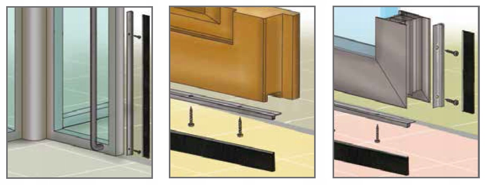 SZCZOTKA USZCZELNIAJĄCA DRZWI BRAMĘ KĄTOWA H=21mm 2m Długość 200 cm