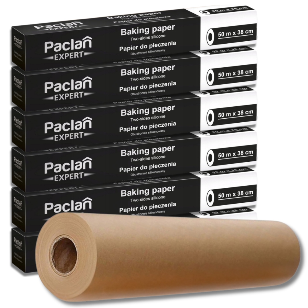 Paclan pečicí papír hnědý 50m x 38 cm Karton 6 Ks