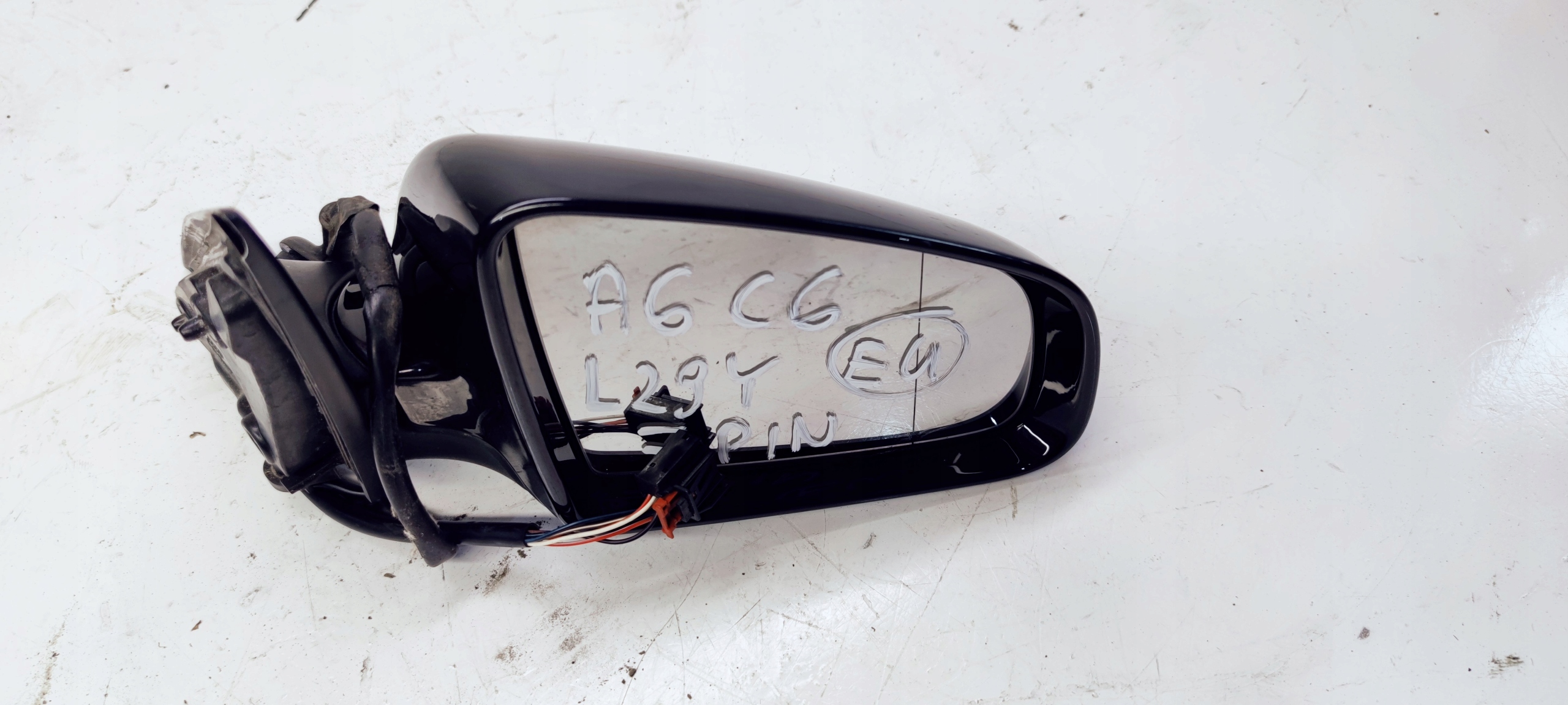 mirror right AUDI A6 C6 LZ9Y 7 PIN EUROPA