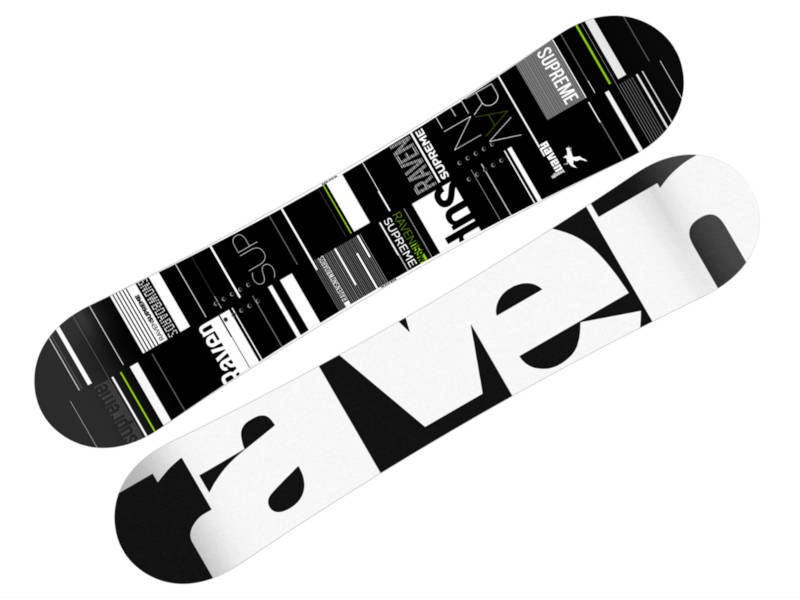 Deska Raven Supreme Black Green 157 cm