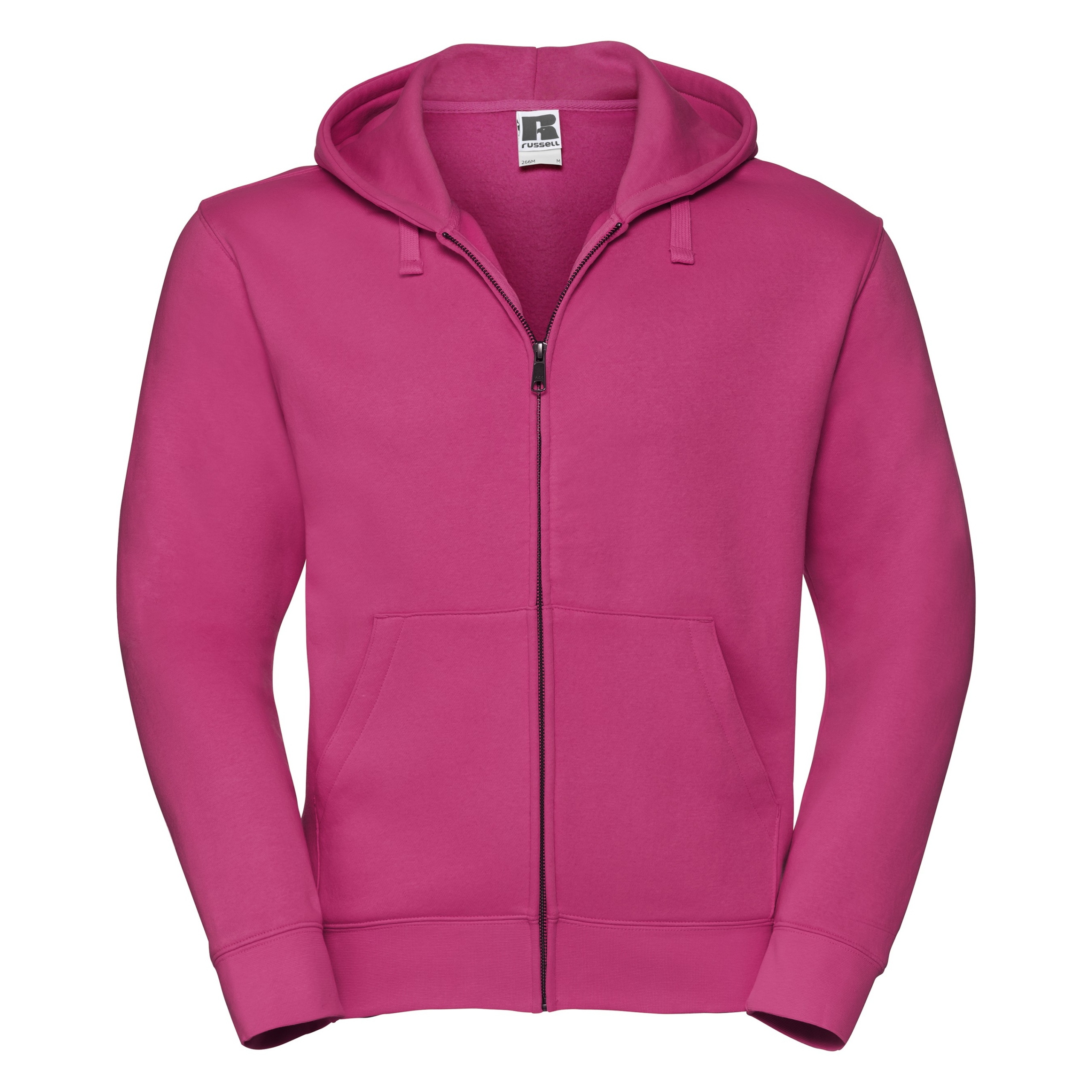 Pánská rozepínací mikina s kapucí Authentic Fuchsia vel. 3XL
