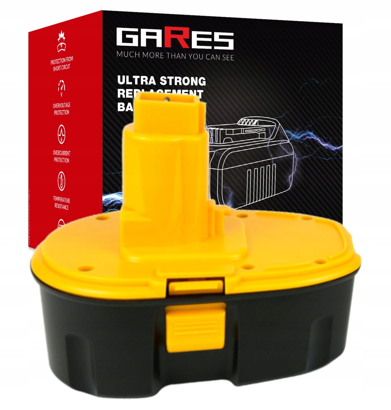 Baterie Akumulátor pro Dewalt DC380N DD925 DW056 DCD925 18V 3Ah