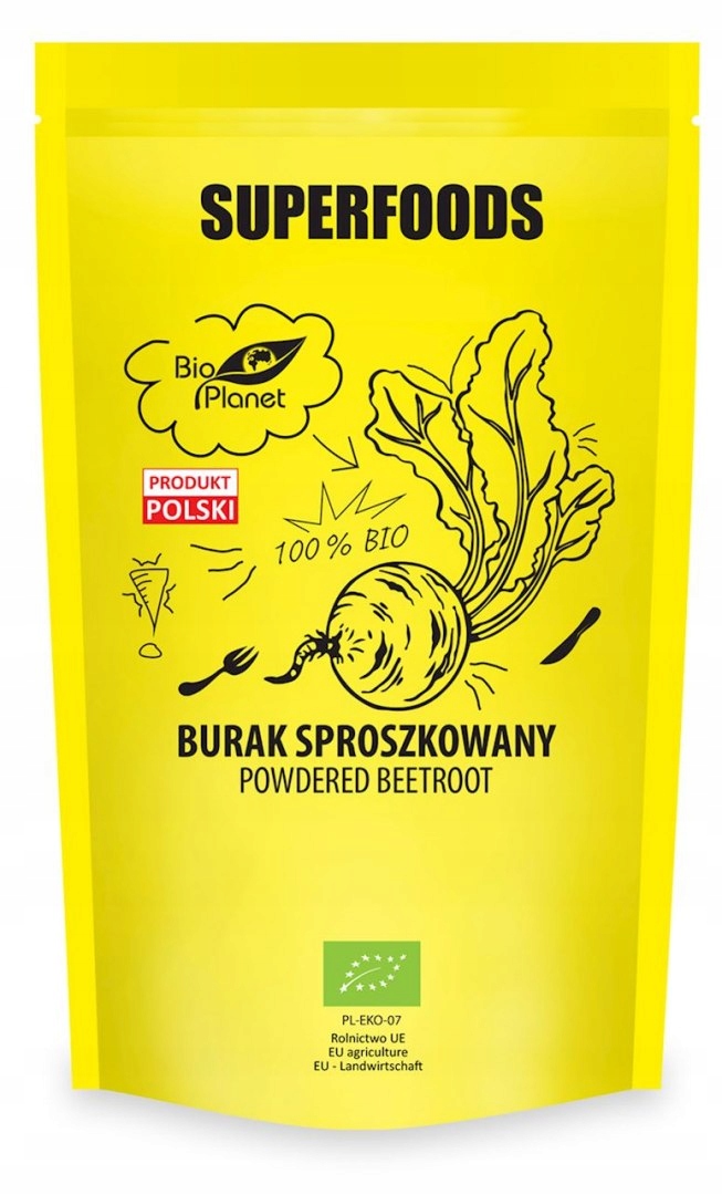 Červená Řepa Práškový Bio 200 g Bio Planet Superfoods