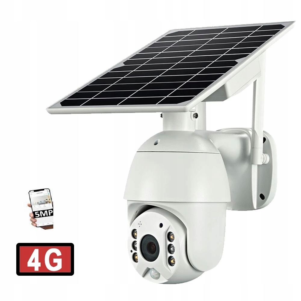 Kamera IP ieGeek kopułkowa solarna 3 Mpx Wi-Fi monitoring zewnętrzny