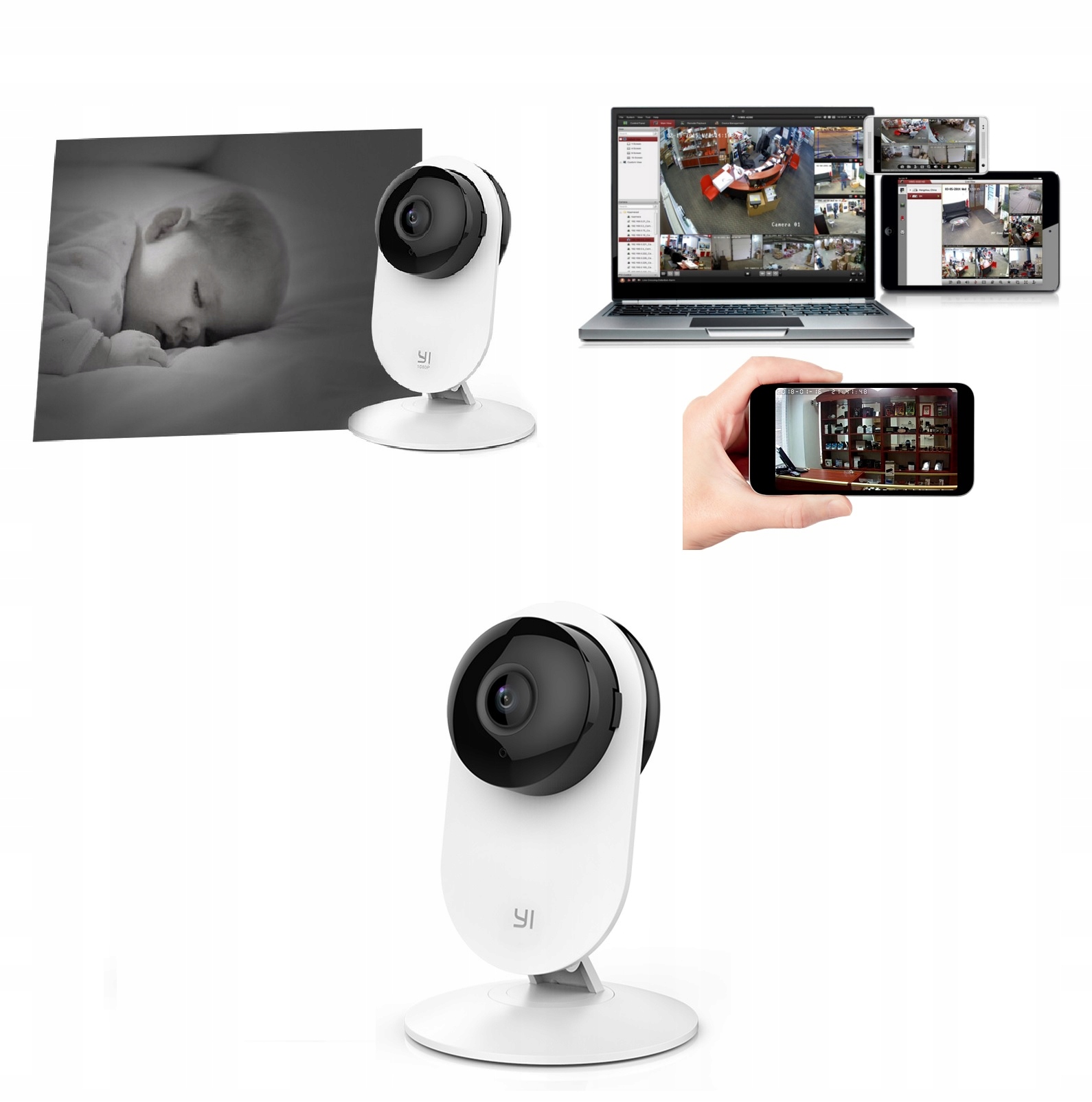 KAMERKA WIDEO MONITORING TELEFON LAPTOP WIFI IP