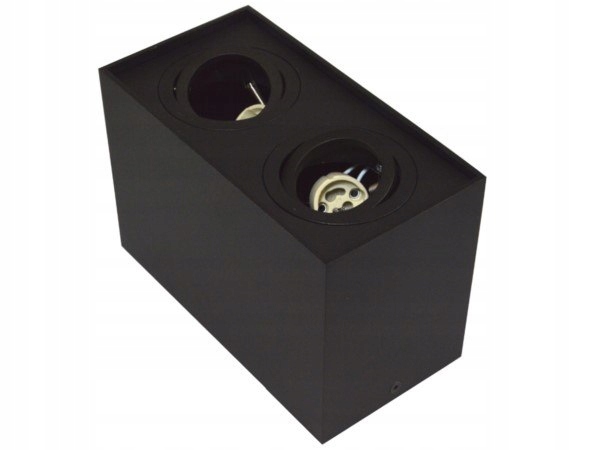 Stropní svítidlo Siroco Black pohyblivé, obdélníkové, hliníkové