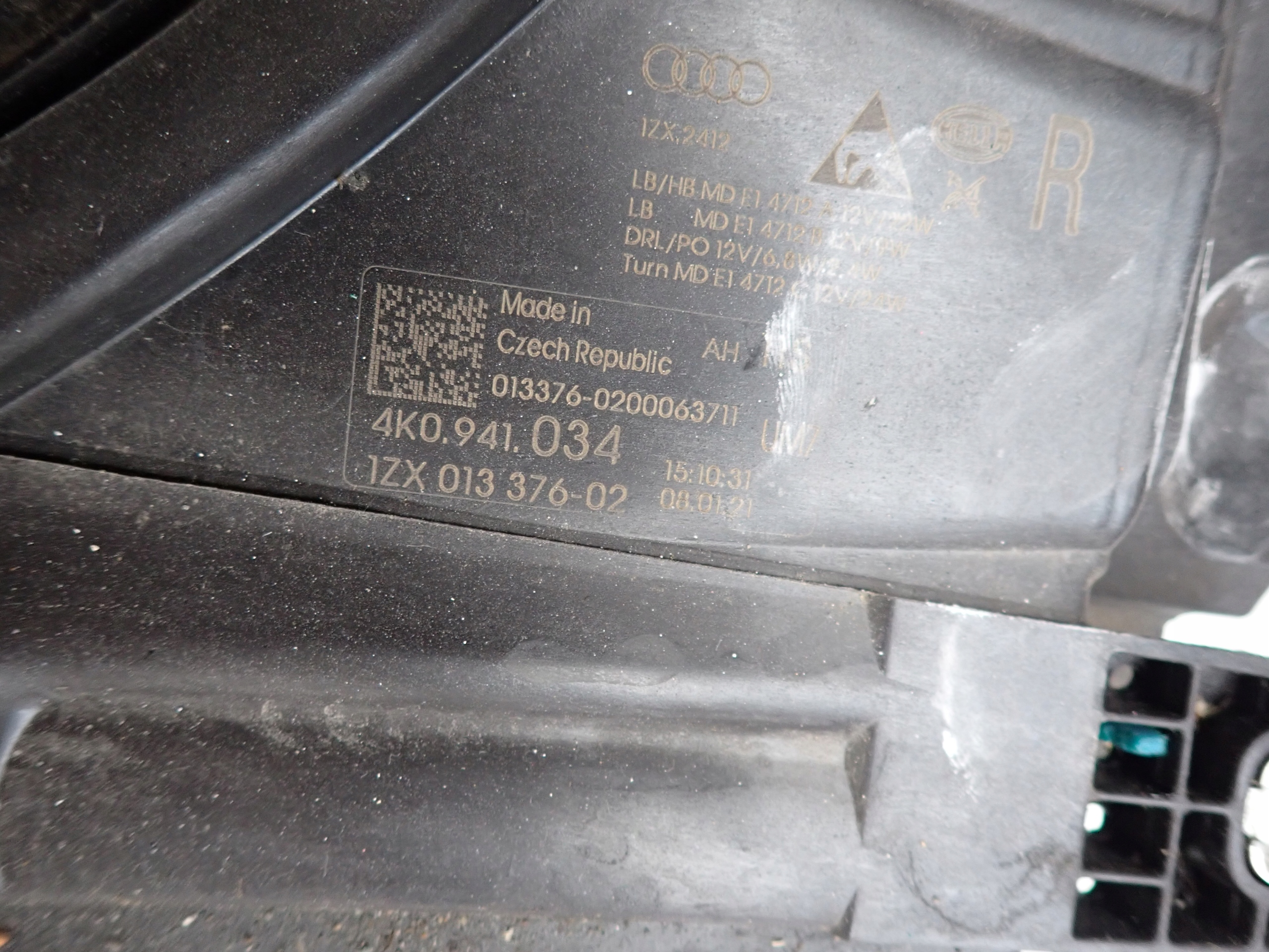 AUDI A6 C8 4K0 2018- light right front front FULL LED 4K0941034