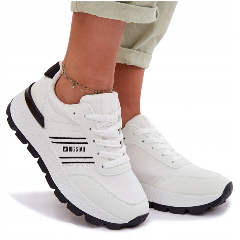 Dámské Tenisky Na Platformě, Vložka Hi-poly, Pohodlný Systém, Bílé, Velikost 39