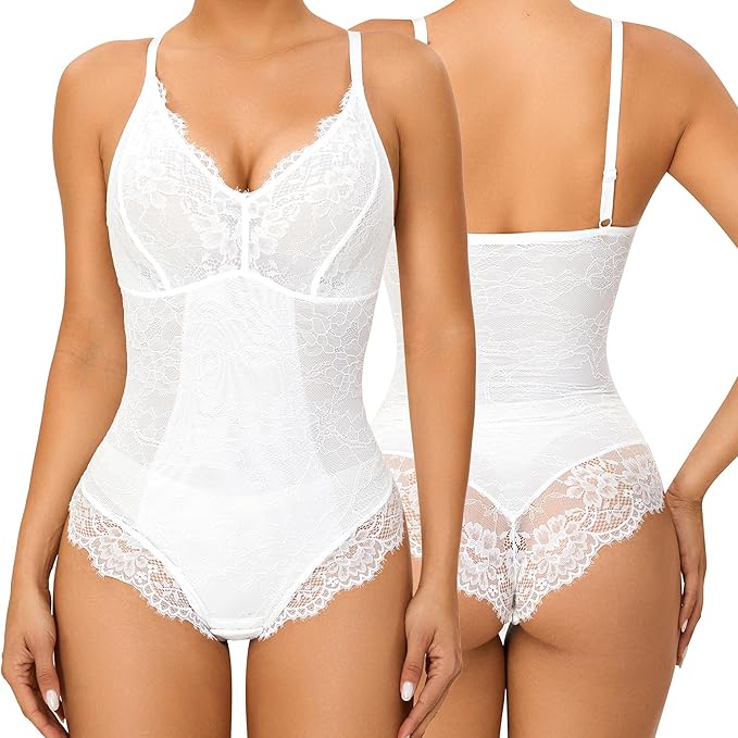 Krajkové modelovací body bílé L