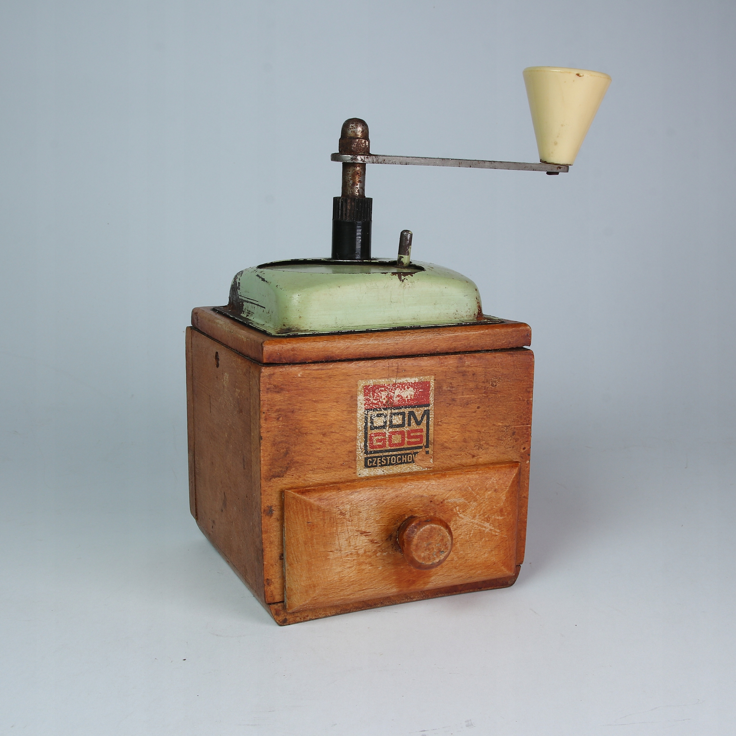 ANK STARY MŁYNEK DO MIELENIA DO KAWY DREWNIANY CZĘSTOCHOWA