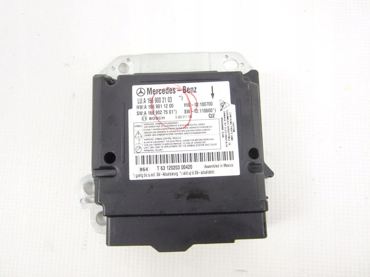 MODULO SENSOR AIRBAG AIR BAG MERCEDES ML W166