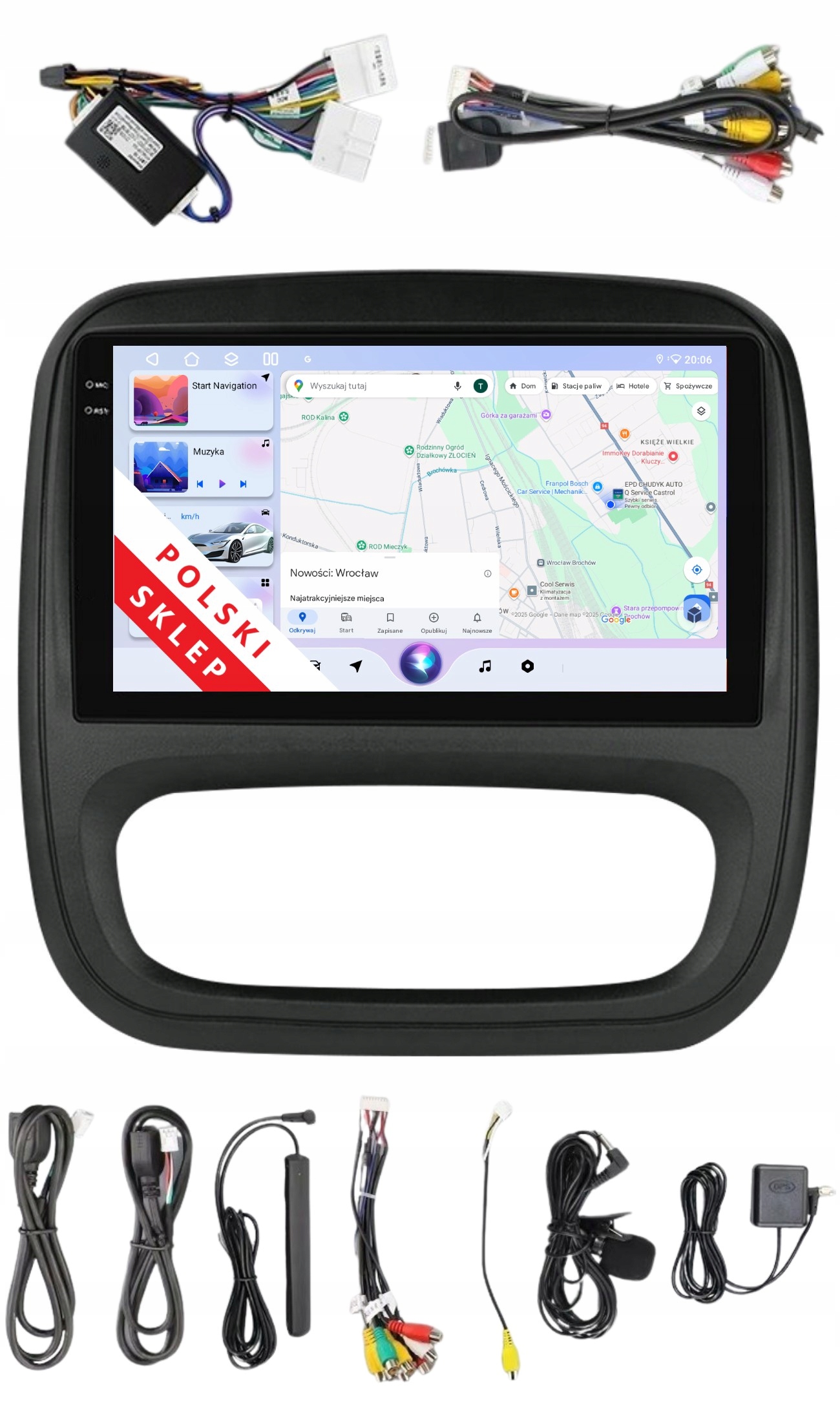 Rádio 2DIN Navigace Android Opel Vivaro B 3/32 Gb Dsp Carplay Lte