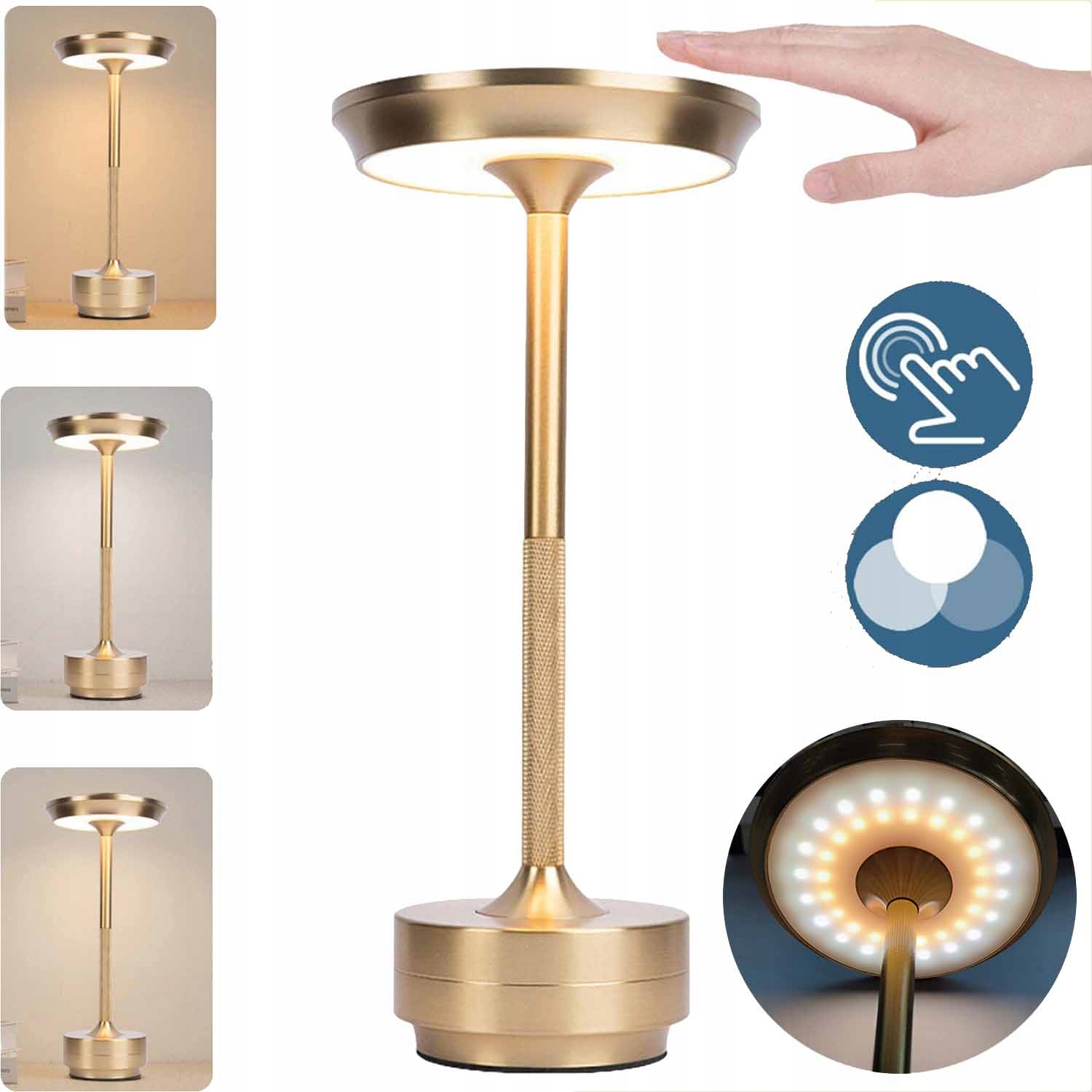 Noční Lampa Stolní Dotyková Bezdrátová Led
