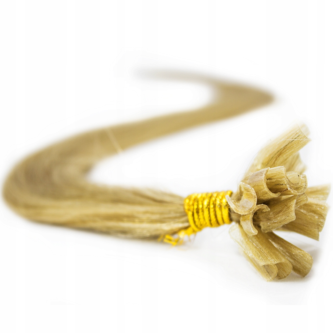 Vlasy Na Keratin Pramínky 100% Přírodní Šupina Keratin 60 CM blond 16