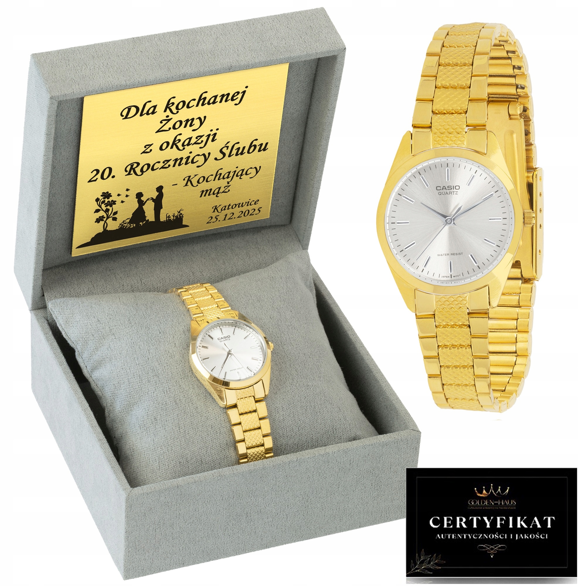 Dámské Hodinky Casio Zlacené 24K Gold Edition Limitovaná Verze Gravírování