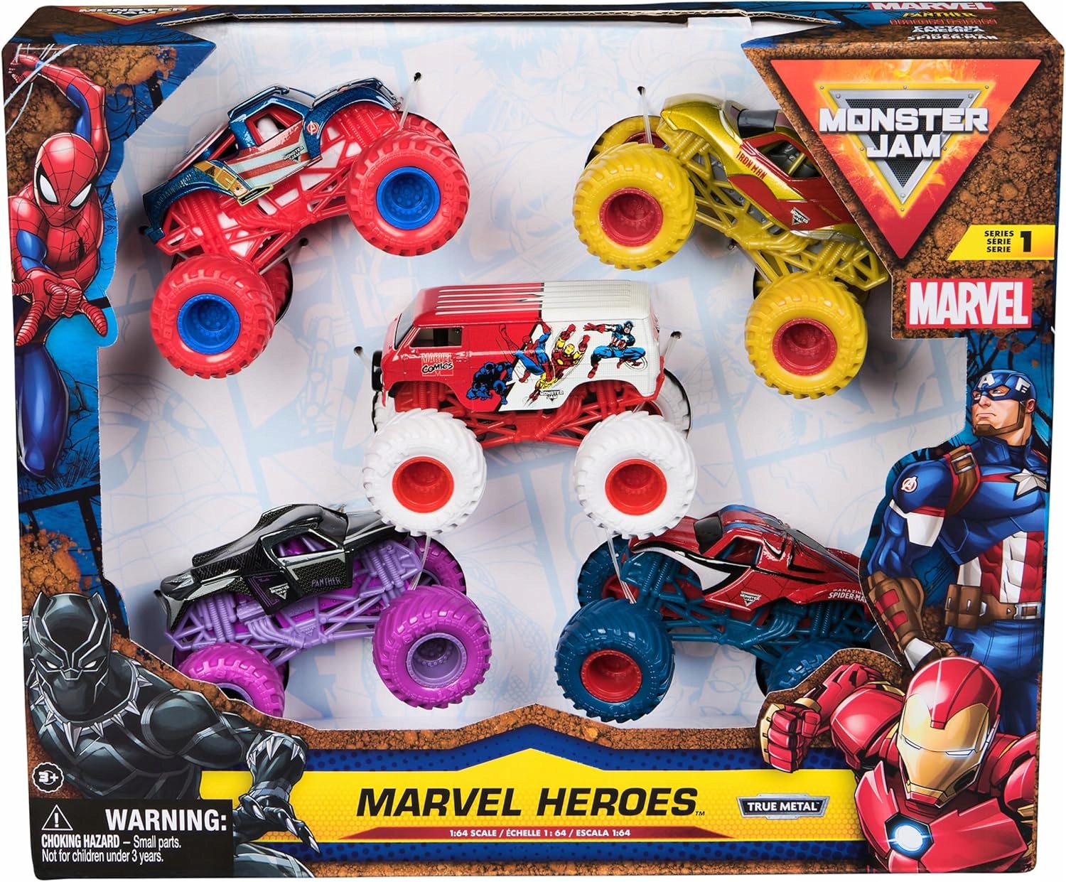 Monster Jam, Marvel Oficiální Spider-Man proti Černému Panterovi, kovový